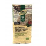Quadrette di Grano Saraceno e Quinoa con Semi di Lino Bio - 130 gr