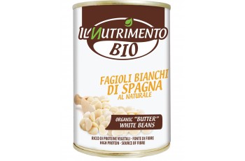Fagioli Bianchi di Spagna al Naturale Bio - Scatola 400 gr 